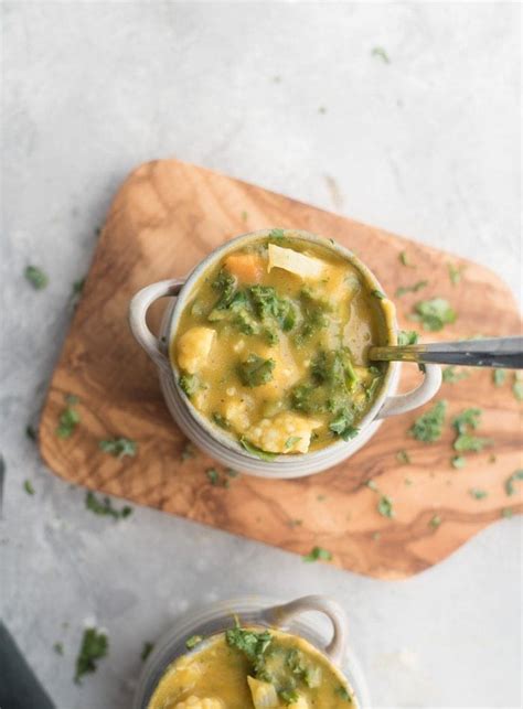 Kale And Cauliflower Soup Recipe Running On Real Food