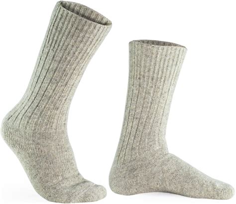 100 Pure Wool Socks Men Natural Gray Amazonca Clothing And Accessories