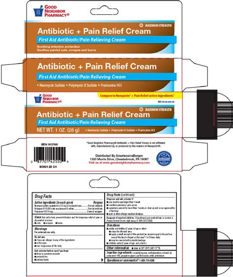 Neomycin, Polymyxin B, Pramoxine HCl (Good Neighbor Pharmacy Antibiotic