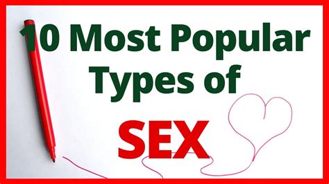 10 Types Of Sex Must Watch Youtube