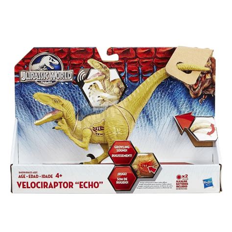 Hasbro Jurassic World Growler Velociraptor “echo” Dinosaur Action Elec Tek Toys