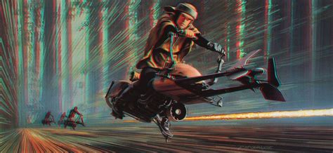 Speeder Bike Chase D Conversion By Mvramsey On Deviantart Star Wars Illustration Star Wars
