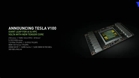 Nvidia Volta Gv100 12nm Finfet Gpu Unveiled Tesla V100 Detailed