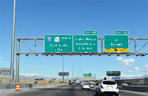 Interstate 15 North Downtown Las Vegas To Garnet Aaroads Nevada