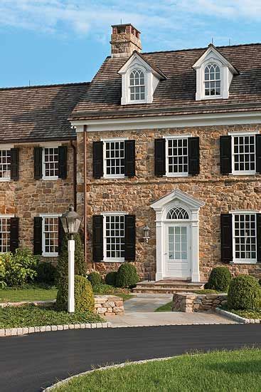 Stone houses are sturdier and larger houses to accommodate your survivors. large Pennsylvania stone farmhouse plans - Google Search ...
