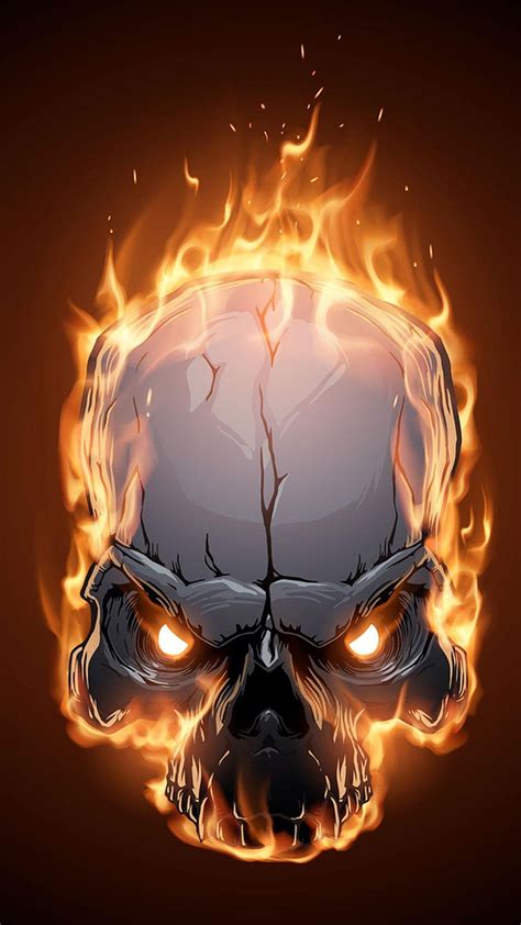 Flaming Skull Images Hd