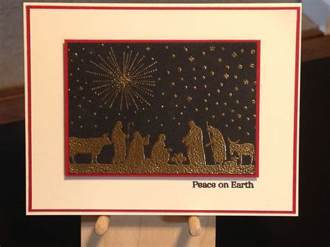 Christmas Card Stamps Hero Arts Nativity Penny Black Holiday