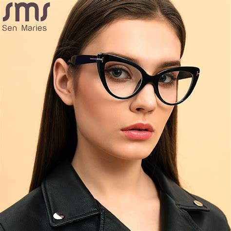 Vrouwen Cat Eye Bril Frame Mode Brillen Bijziendhe Grandado