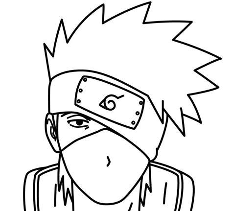50 Best Ideas For Coloring Kakashi Coloring Pages Black And White