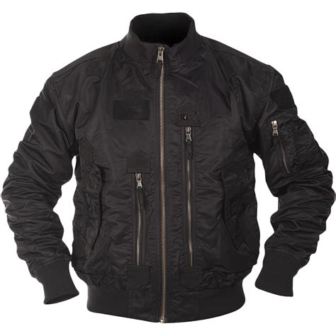 Purchase The Us Tactical Flight Jacket Black By Asmc