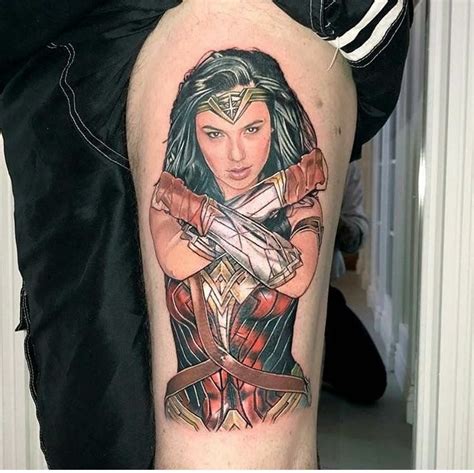 Pin De Priscilla Rosa En Wonder Woman Tatuaje A Color Tatuajes