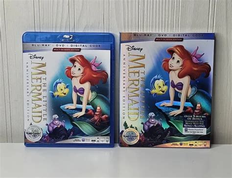 the little mermaid anniversary edition blu ray dvd 2 disc walt disney signature 2 99 picclick
