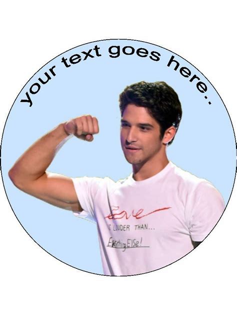 Tyler Posey Celebrity Personalised Edible Cake Topper Round Icing Sheet