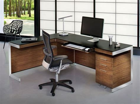 Rudyard computer desk with storage. Keyboard tray and L-shaped desk = very nice. | Modern home ...