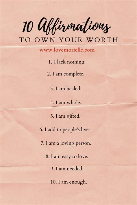 Self Worth Affirmation Cards Self Worth Affirmations Affirmations Images