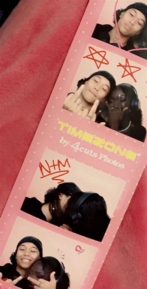 A Pink Bookmark With Photos Of Two Women And The Words Timezone On It