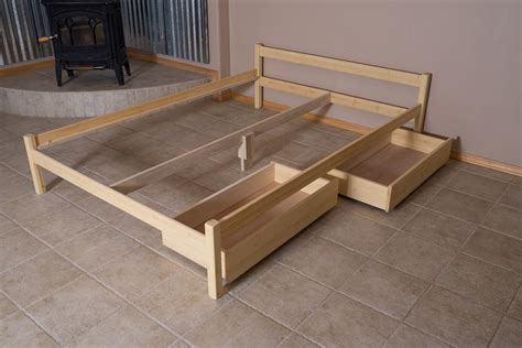 Platform storage bed frame plans. Nomad Furniture Underbed Drawers