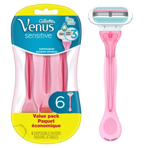 Gillette Venus Sensitive Womens Disposable Razors 6 Pack Buy Online