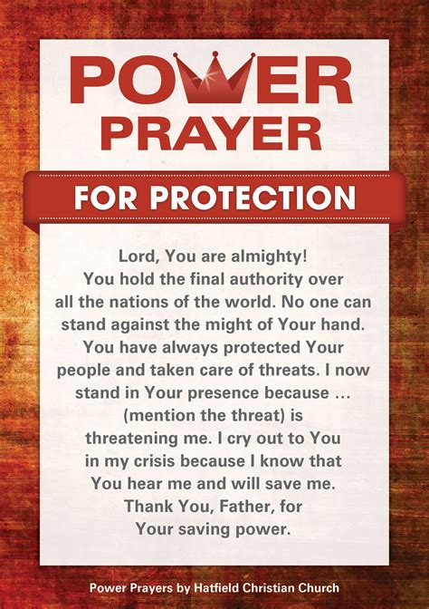 Prayer For Protection Never Doubt The Power Of Prayer Scriptures