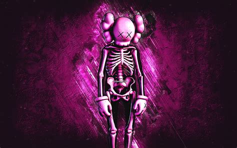 1920x1080px 1080p Free Download Fortnite Pink Kaws Skeleton Skin