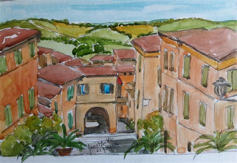 Le Marche Italy Painting By Janet Butler Fine Art America