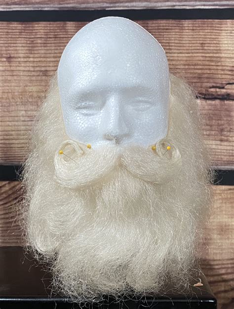 Yak Custom Made 12″ Inch Santa Claus Beard Set Santa Makeup The 1