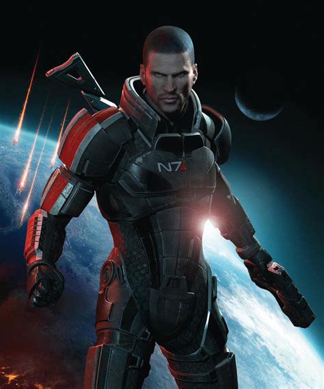 Commander Shepard Male Art Mass Effect 3 Art Gallery
