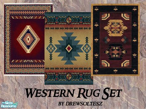 The Sims Resource Western Rug Set