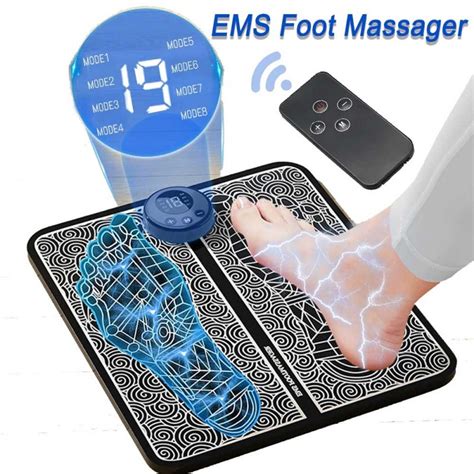 buy portable ems electric foot massage pad feet simulator
