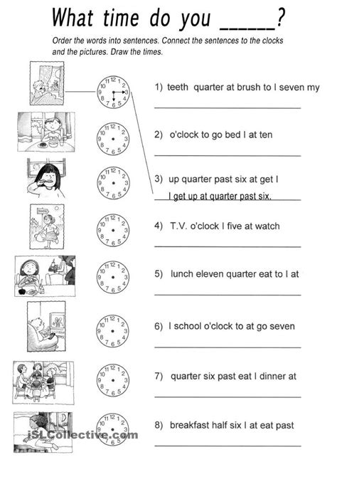 What Time Do You Time Worksheets Telling Time Worksheets