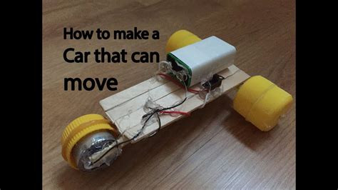 How To Make A Car That Can Move Powered Car Very Simple Youtube