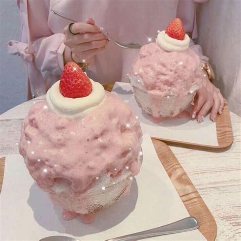 Shared By Valenciasil Find Images And Videos About Pink Food And