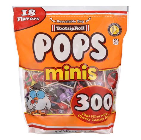 Tootsie Roll Pops Minis Assorted Flavors Lollipops Shop Candy At H E B