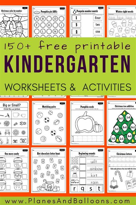 Free Printable Kindergarten Worksheets Pdf Artofit