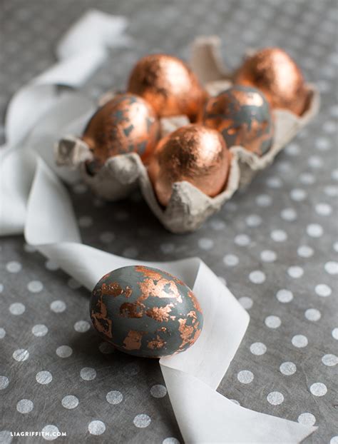 Make Foiled Copper Eggs For Easter Lia Griffith
