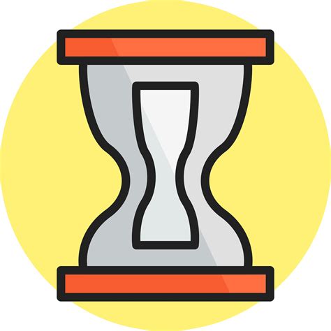 hourglass line filled icon 330142 vector art at vecteezy
