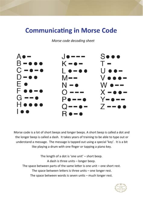 Learn morse code pdf free download. 10 Morse Code Charts free to download in PDF