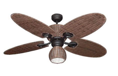 Hamilton 52 Palm Leaf Ceiling Fan Old Bronze With Light