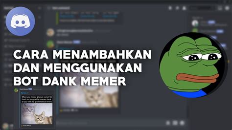 Tutorial Menambahkan Dan Menggunakan Bot Dank Memer Discord Indonesia