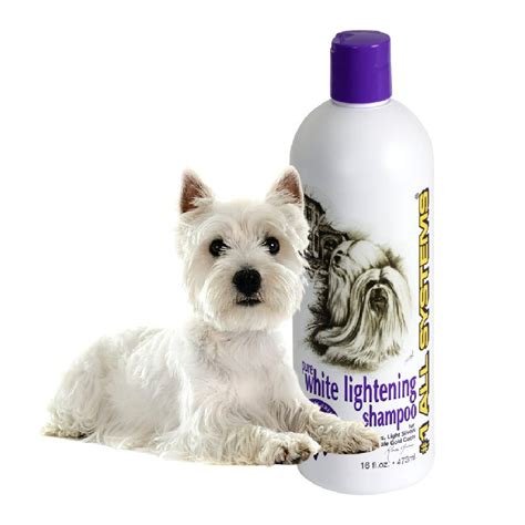 1 All Systems Pure White Lightening Dog Shampoo 16oz Concentrated