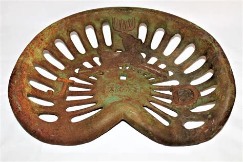 Vintage John Deere Cast Iron Tractor Seat