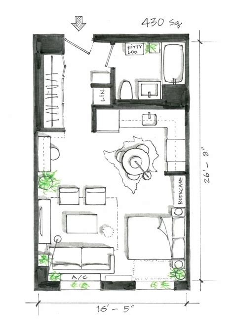 5 Smart Studio Apartment Layouts That Work Wonders For One Room Living