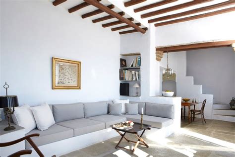 Greek Tradition Modern Comforts Hipaway Villas Greek House Interior