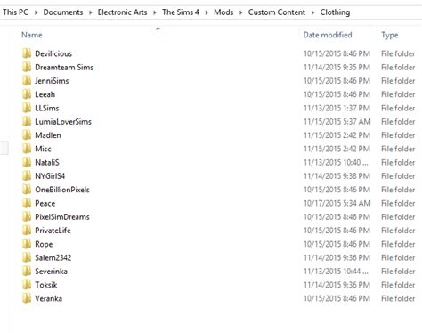 Sims 4 Mod Folder Organization