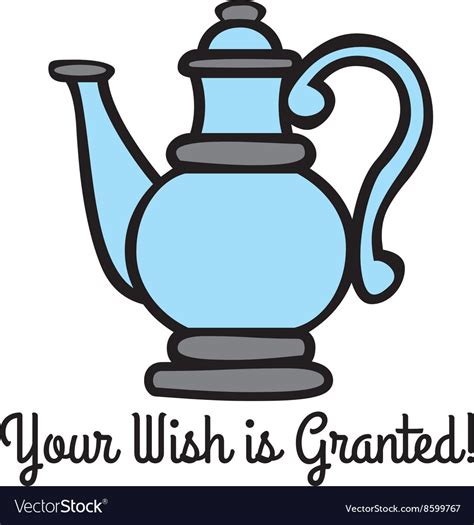 your wish is granted royalty free vector image