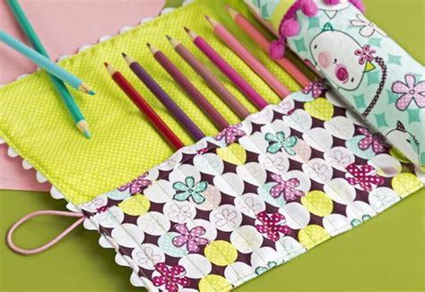 Tutorial Roll Up Pencil Case Sewing
