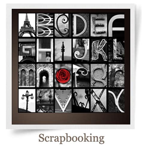 25 Scrapbooking Alphabet Art Photography Abstract Art Photography