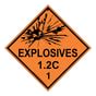 Dot Explosive C Sign Dot Hazardous Loads