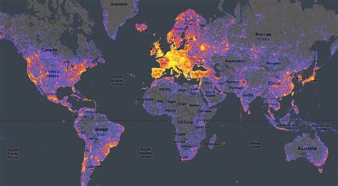 World Map Of Touristyness — Information Is Beautiful