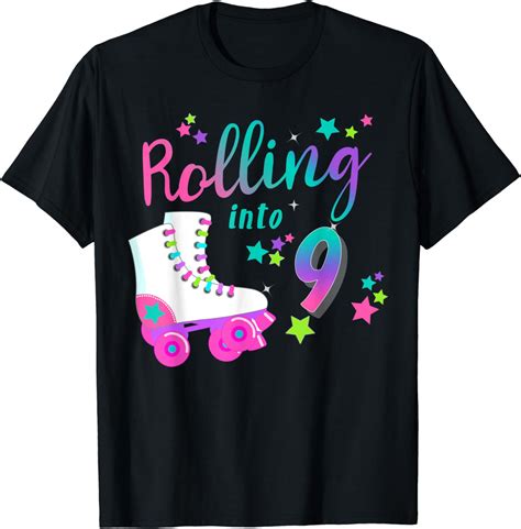 Roller Skate Birthday Shirt 5th 80s Outfit Decades Party